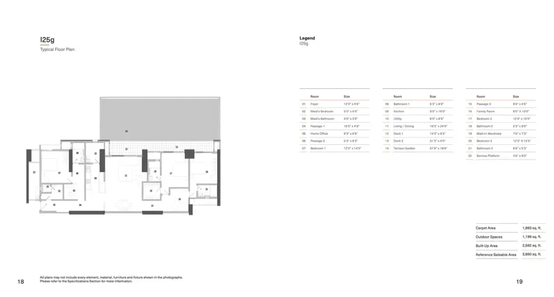TEDBTW Floor Plan l25g (3BHK)